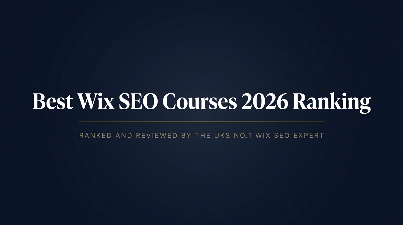 Best Wix SEO Courses 2026 Ranking banner