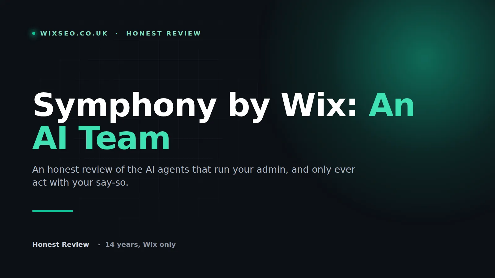 Symphony by Wix review: an AI team for your small business.