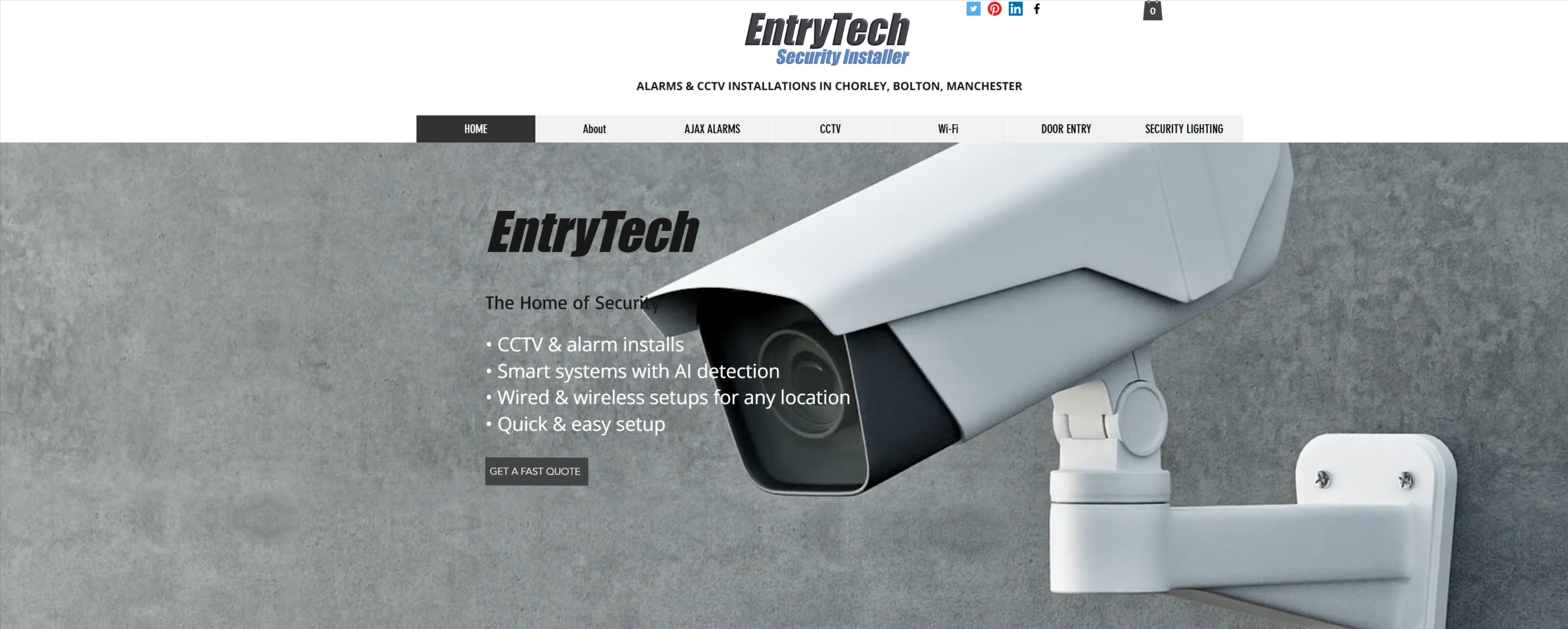 EntryTech CCTV & Alarm Systems — SEO results case study