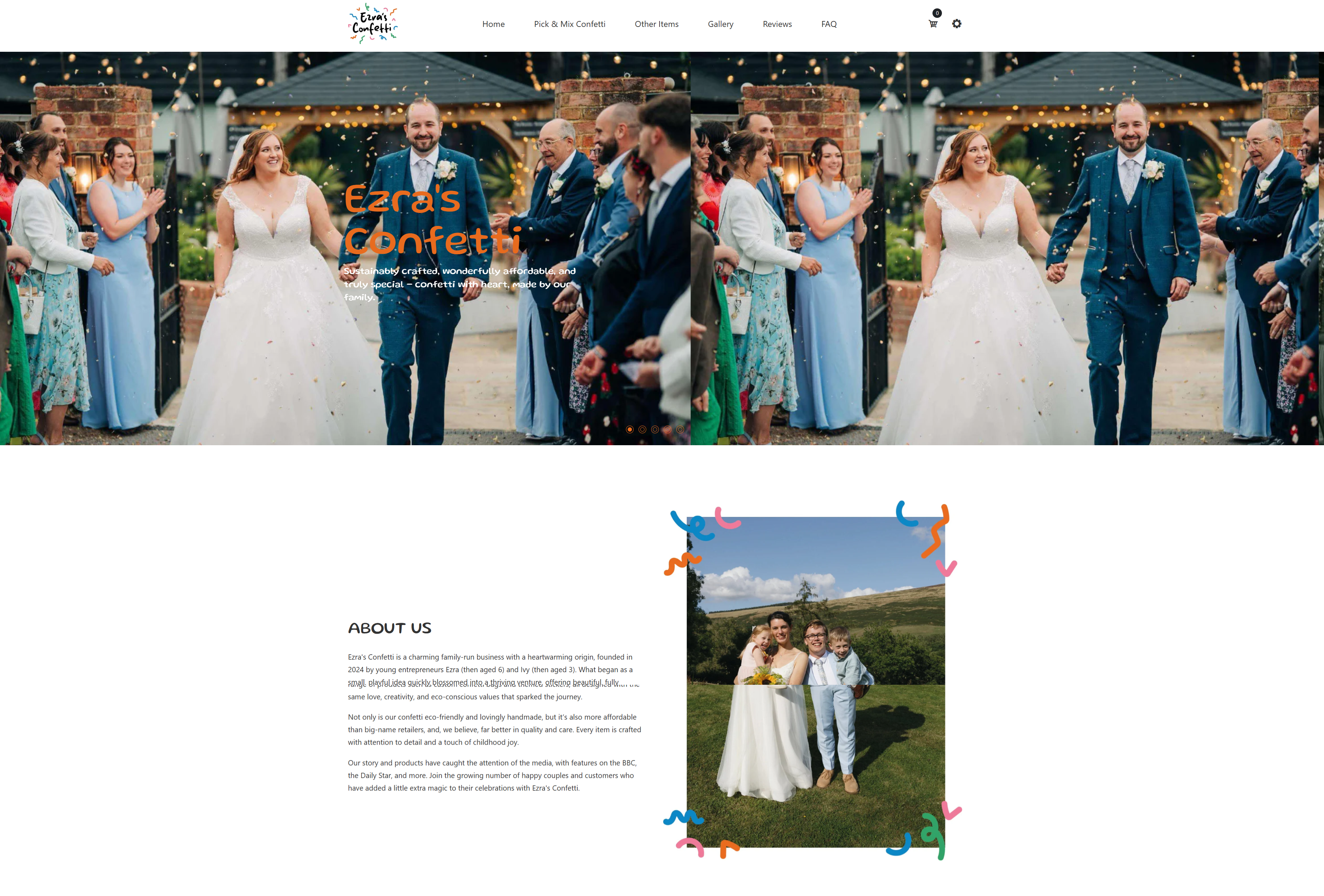 Ezra's Confetti — SEO case study results