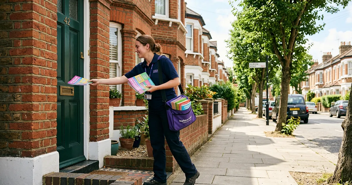 Trusted Leaflet Distribution Team, GPS-tracked door to door leaflet distribution across London