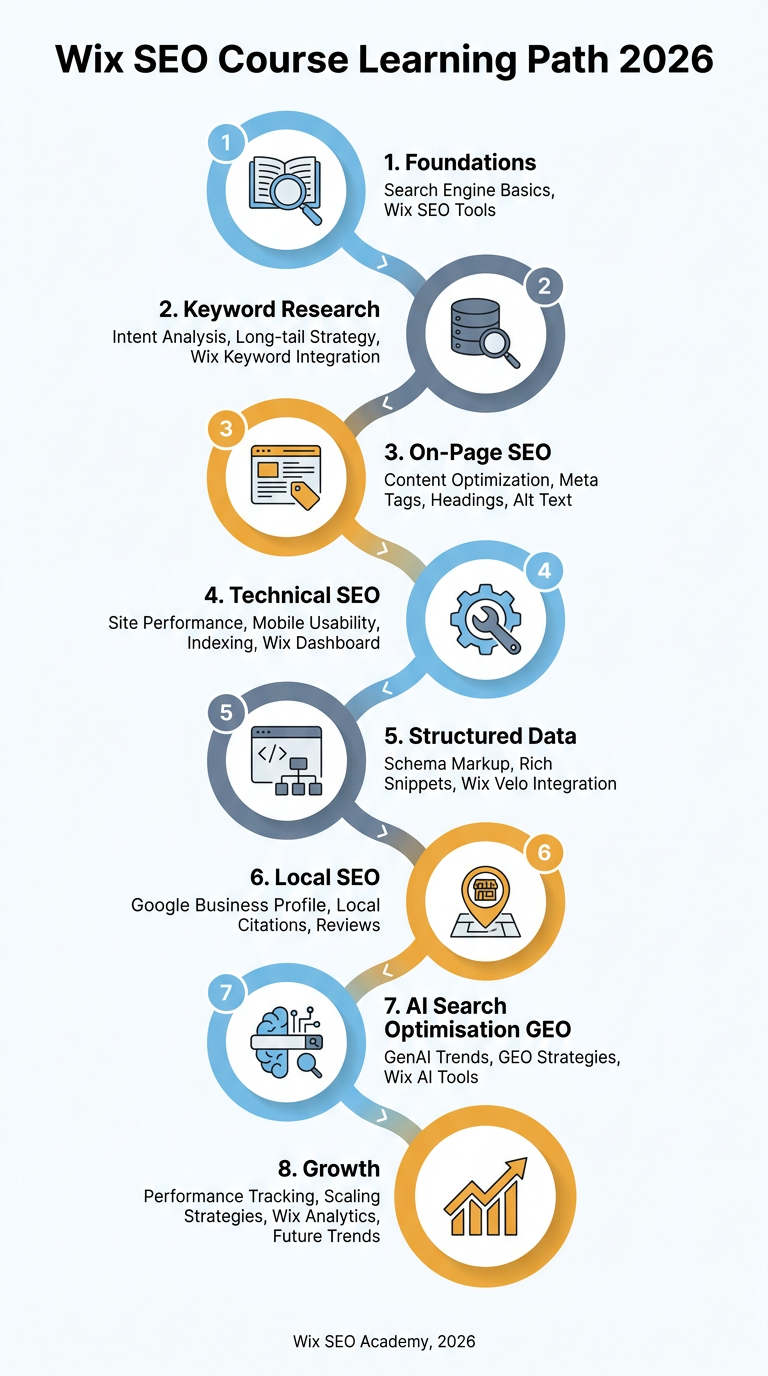 Wix SEO course learning path 2026